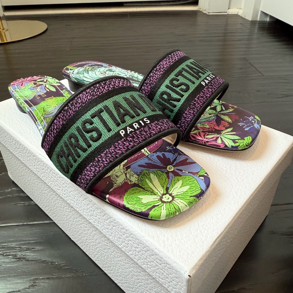 Dior Floral Multicolor Flats - Picture 6 of 8